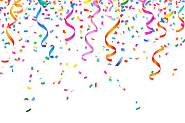 party streamers and confetti