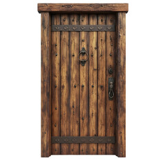 Rustic Wooden Door  Medieval Style  Antique Entrance  Old Wood   Heavy Door   Iron Accents