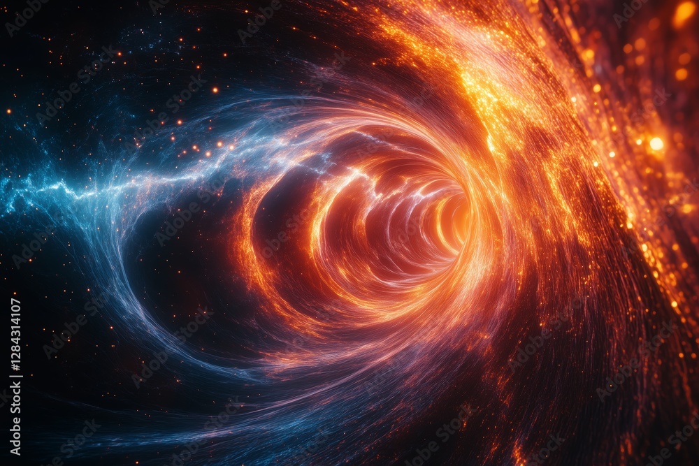 Canvas Prints energy vortex in time space tunnel