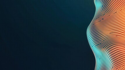 Elegant data stream forming a sleek AIpowered speech recognition system, voice assistant concept