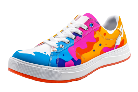 Vibrant sneakers for casual wear