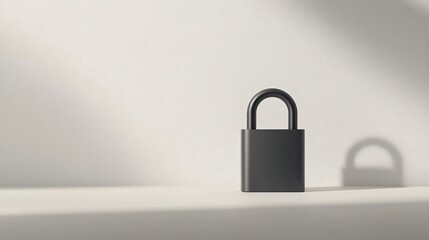 Naklejka premium Secure Your Belongings A Minimalist TSA Lock on a Shelf in a Modern Environment