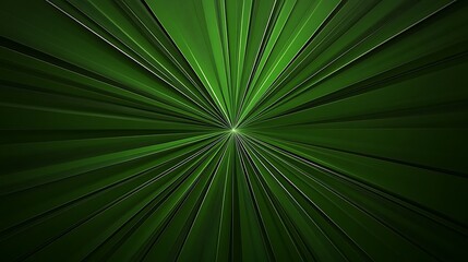 Obraz premium Emerald Green Light Rays Abstract Digital Art AI Generated