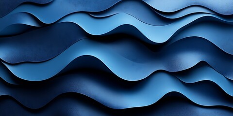 Fototapeta premium Abstract Blue Waves Background. Possible use wallpaper, website background