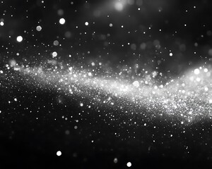 Obraz premium Galactic dust and stellar sparkles with lights in dark space