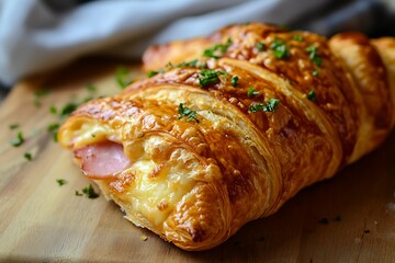 Ham and Cheese Croissant Pastry