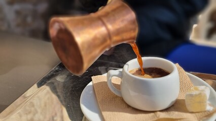 coffee hot greek with delight
