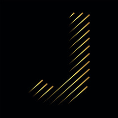 Rained Logo combine with letter J vector template