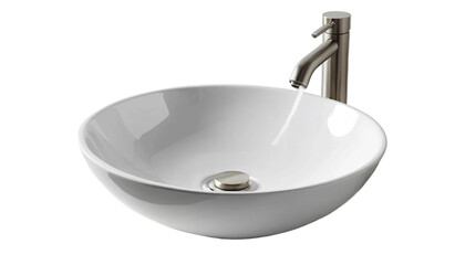 bathroom fixture vessel sink On white background PNG