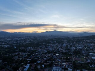 Escazu Sunset: A San José Valley Panorama