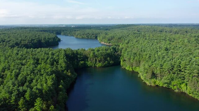 Aerial View of Middlesex Fells Reservation in Massachusetts