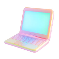 Laptop device 3d illustration rendering