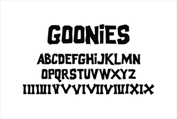 Gotham font for logo and headline. Isolated vector typeset
