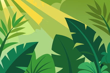 seamless pattern with bamboo leaves