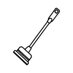 Broom Icon – Simple & Clean Vector Illustration for Cleaning and Housekeeping