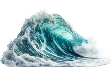 Majestic ocean wave captured in dynamic motion