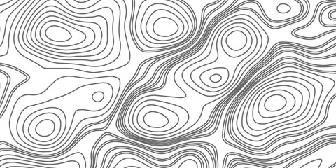 Grey contours vector topography. Geographic mountain topography vector illustration. Topographic pattern texture. Map on land vector terrain. Elevation graphic contour height lines. 