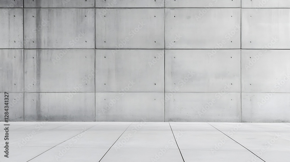 Poster minimalist concrete wall texture with smooth surface and industrial feel : generative ai