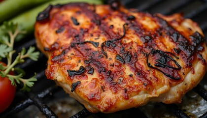 grilled meat on the grill