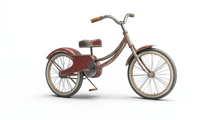 Fototapeta premium A tricycle on the white background