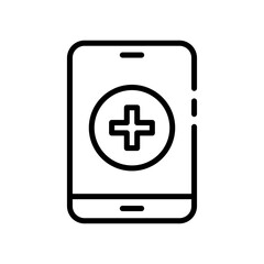 Mobile Healthcare Lineart