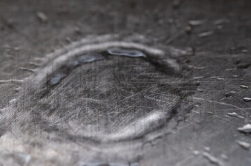 Water drip in a stainless steel sink