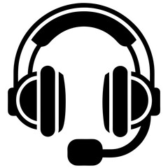 headphones icon on white