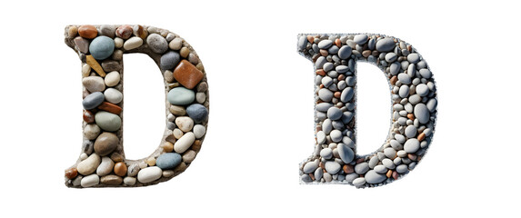 Stones Forming the Letter 