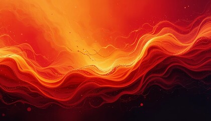 Fototapeta premium Dynamic abstract waves digital art gigapixel cgi vibrant energetic