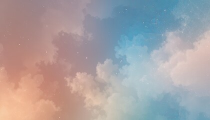 Fototapeta premium Cloudscape wonder sky digital art vibrant atmosphere aerial view serenity