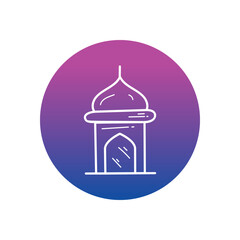 Arabic architecture Vector icon