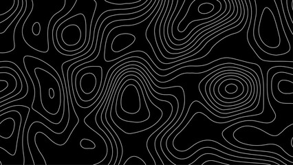 Obraz premium Topographic pattern texture. Map on land vector terrain. Elevation graphic contour height lines. Topographic map height abstract polygonal land. Mountain topographic cont stock illustration