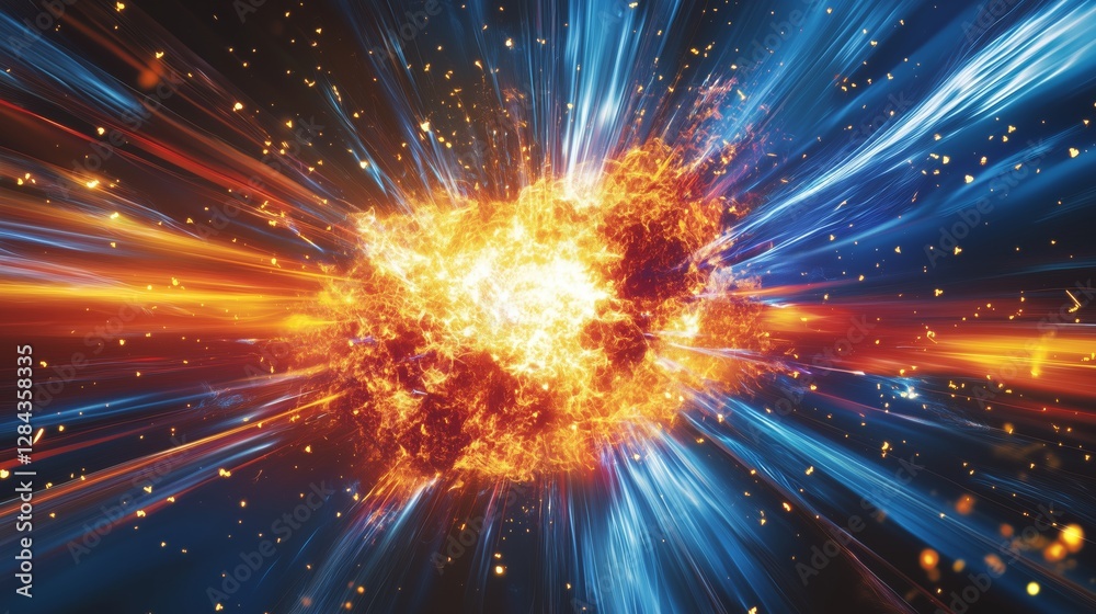 Canvas Prints cosmic singularity explosion