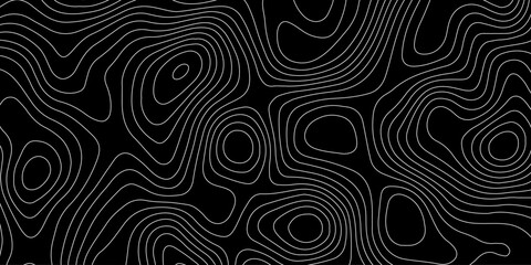 Fototapeta premium Topographic pattern texture. Map on land vector terrain. Elevation graphic contour height lines. Topographic map height abstract polygonal land. Mountain topographic cont stock illustration