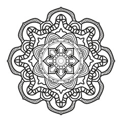 Mandala template for page decoration cards, book, logos