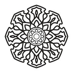 Mandala template for page decoration cards, book, logos