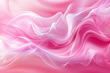 Obraz premium Pink flowing abstract background, soft, smooth, gentle, waves, delicate