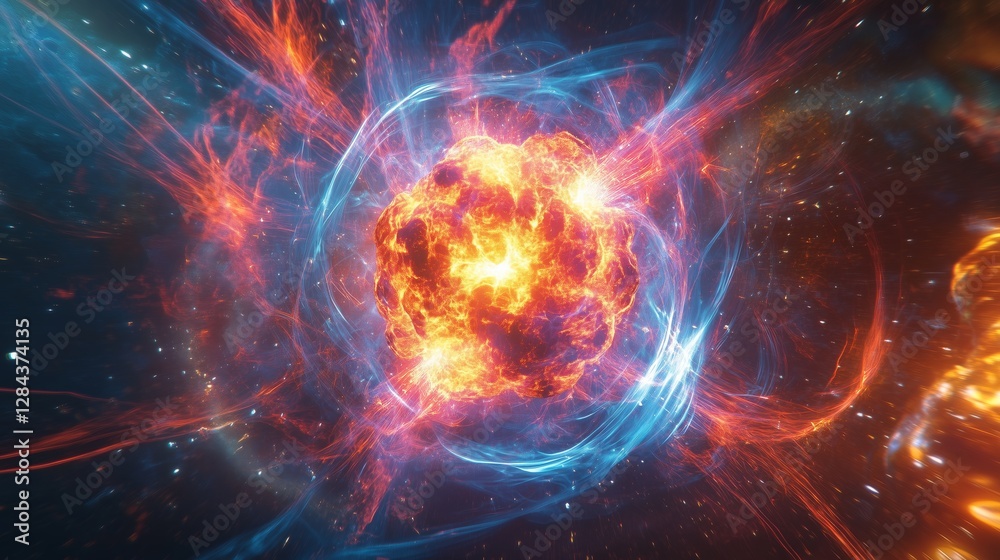 Canvas Prints cosmic singularity explosion
