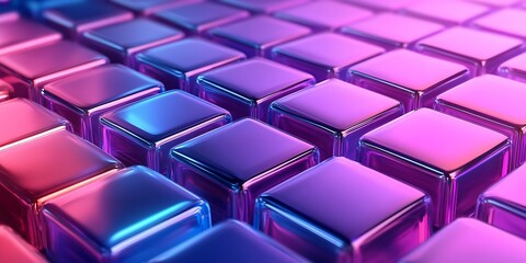 Fototapeta premium Abstract 3D Cubes Gradient