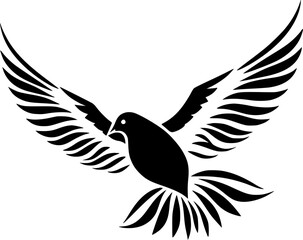 Obraz premium Dove - High Quality Vector Logo - Vector illustration ideal for T-shirt graphic