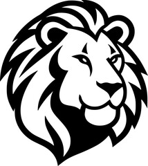 Fototapeta premium Lion | Minimalist and Simple Silhouette - Vector illustration
