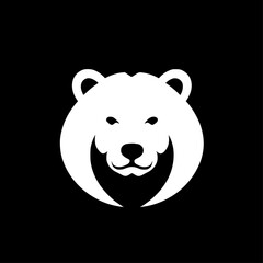 Bear | Minimalist and Simple Silhouette - Vector illustration
