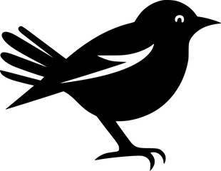 Robin Bird | Minimalist and Simple Silhouette - Vector illustration