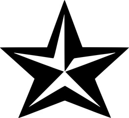 Fototapeta premium Star | Minimalist and Simple Silhouette - Vector illustration