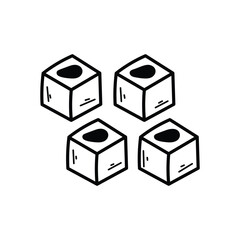 Arabic sweets Vector icon