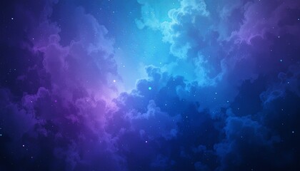 Obraz premium Cosmic cloudscape art digital universe graphic design ethereal environment abstract viewpoint