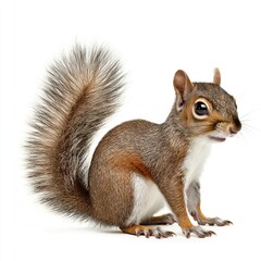 Squirrel isolated on white background