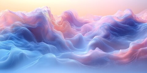 Fototapeta premium Abstract Flowing Mountains