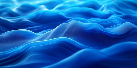 Obraz premium Abstract Blue Rippling Fabric Texture