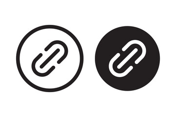 External link symbol icon vector. Link icon isolated on white background. Link vector icon. Hyperlink chain symbol